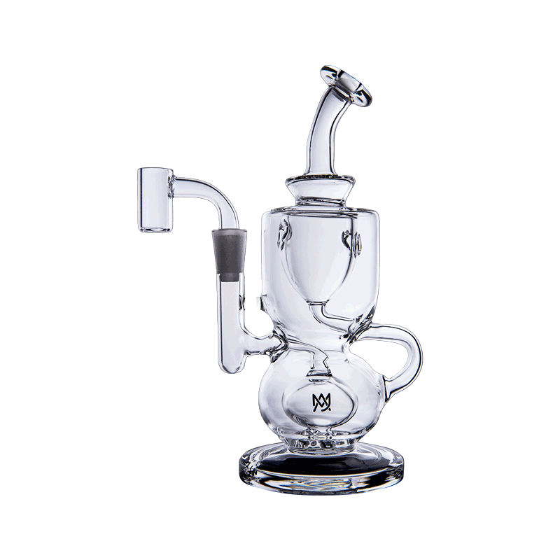 MJ Arsenal Titan mini rig with detailed percolator and sleek design, ideal for concentrates
