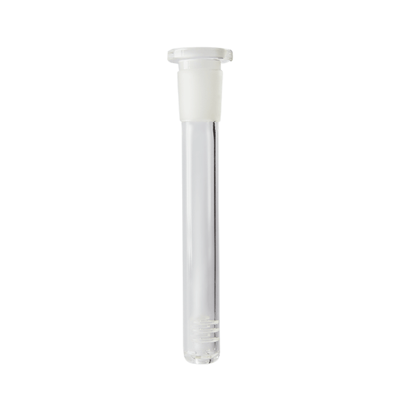 Durable 14mm borosilicate downstem, showcasing its sleek design and functionality.