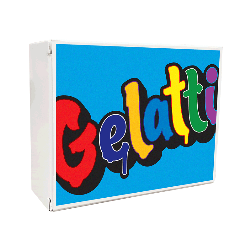 Close-up of Cookies Gelatti 100 piece puzzle showing colorful cannabis strain artwork