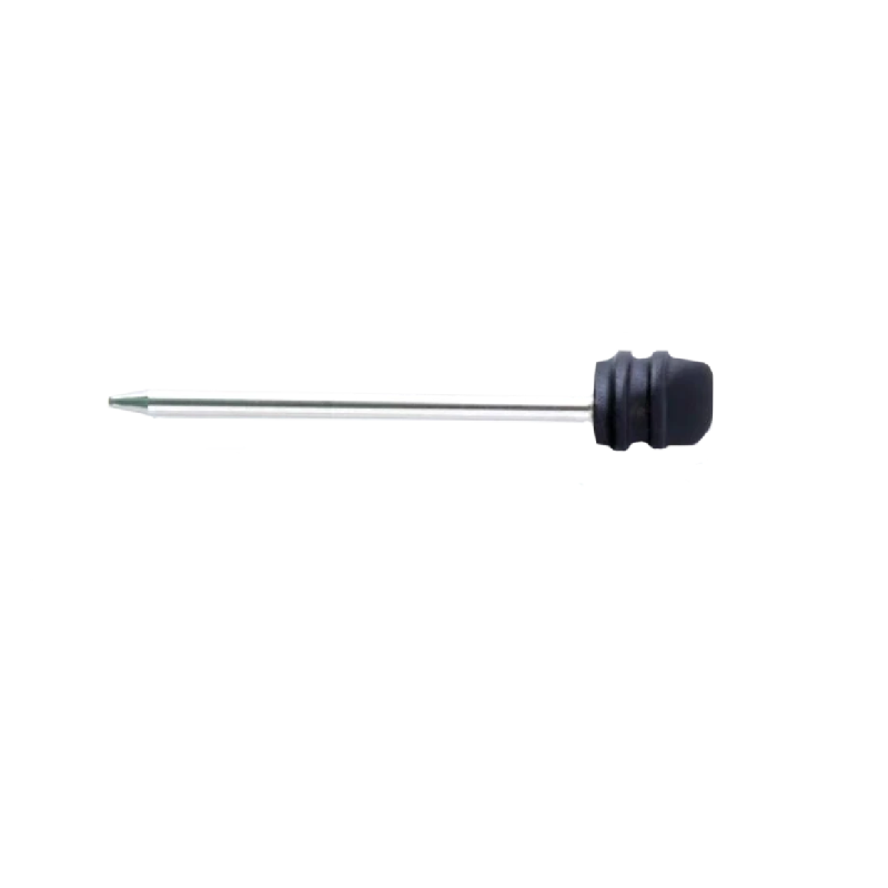 Herb stir tool for vaporizers in use, highlighting its ergonomic design