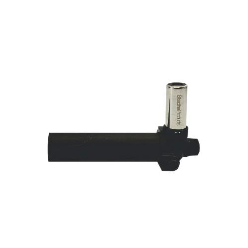 Side view of the replacement torch showing ergonomic grip and safety lock