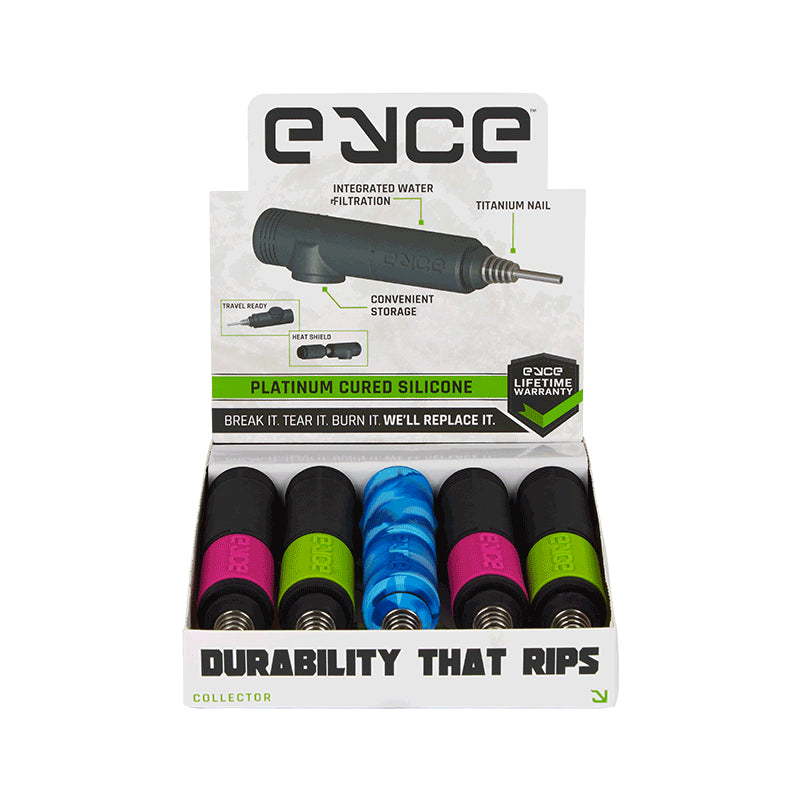 Eyce Collector 5 Pack showcasing vibrant colors and titanium nozzle from side view.