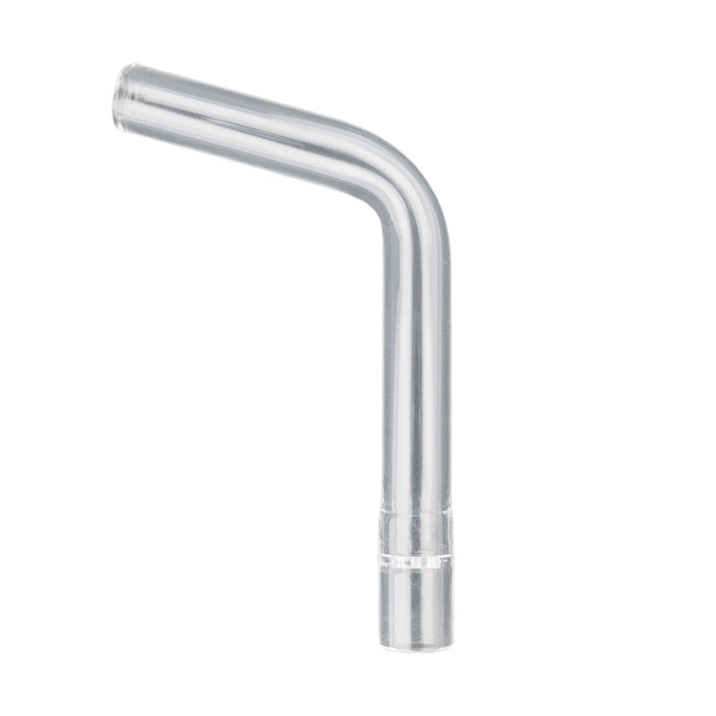 Fury 2 glass mouthpiece bent angle showcasing vapor flow