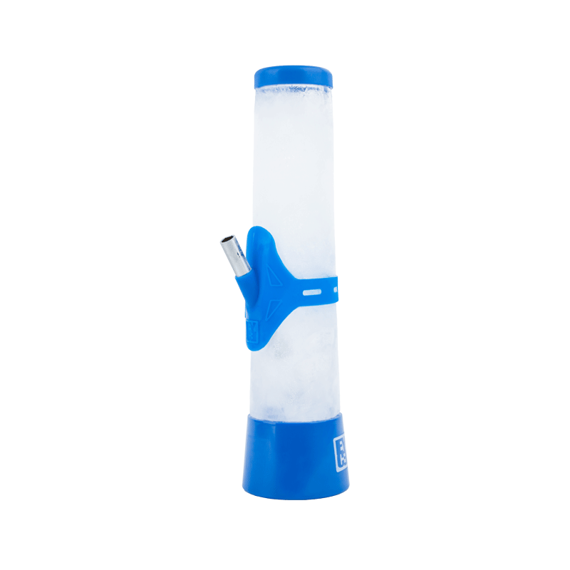 Frosty Ice Pipe 2.0 in use at a party, showcasing its unique ice design.