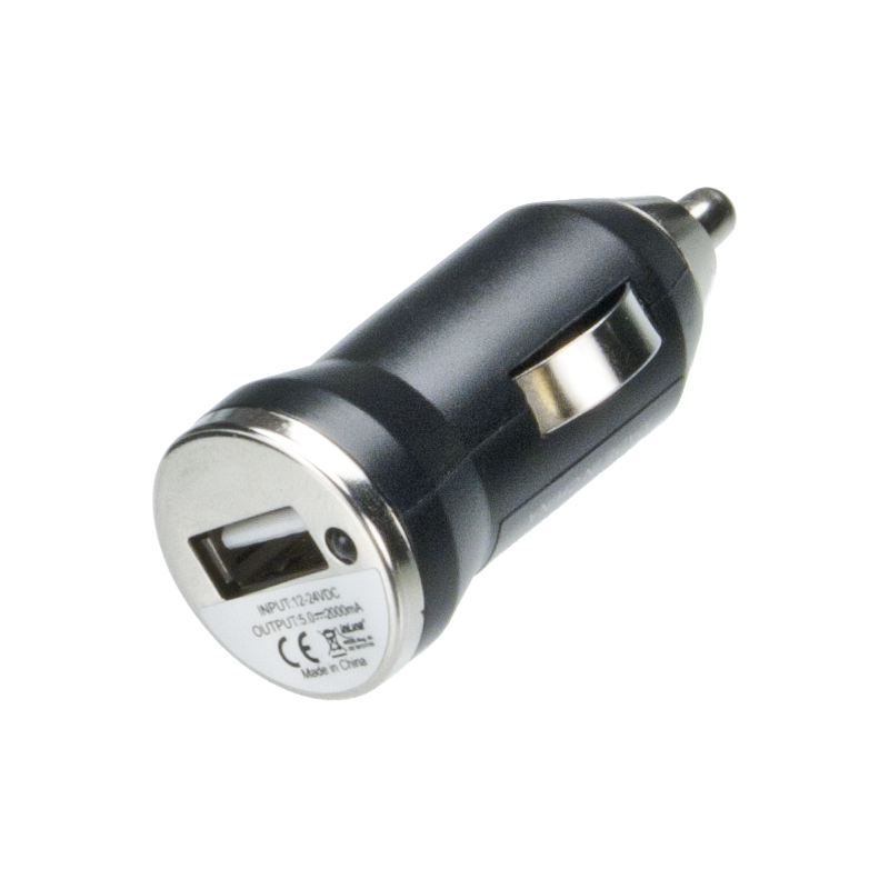 Crafty vaporizer premium car charger plugged into a vehicle's cigarette socket
