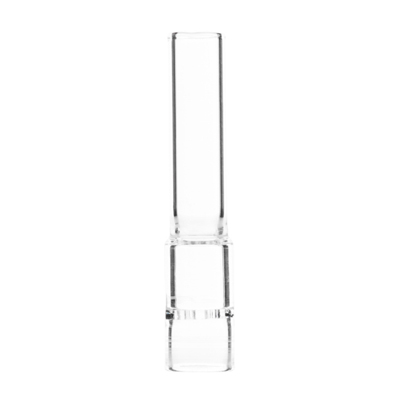 Arizer Air glass aroma tube in hand showing its clear 70mm length