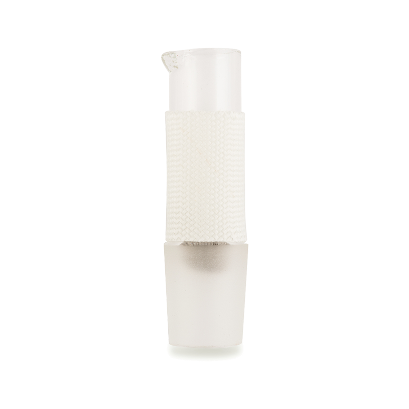 Close-up of the Arizer heater cover showing its heat-resistant material.