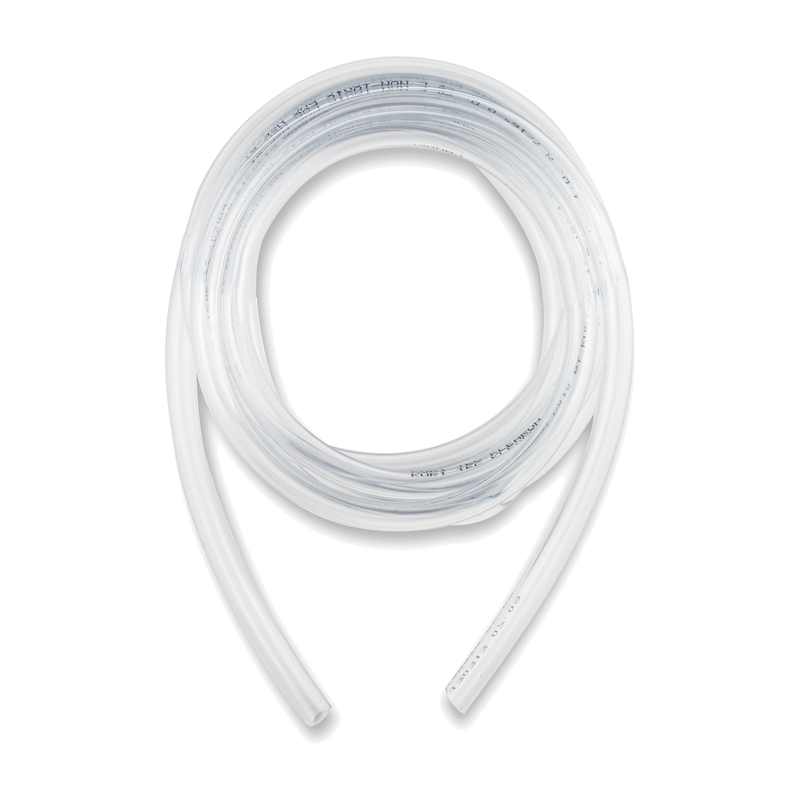 9' premium silicone tubing for Extreme Q vaporizer, showcasing its flexibility and durability.