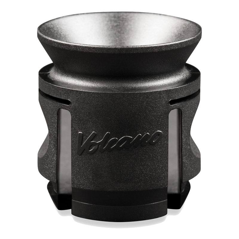 Close-up view of Volcano vaporizer solid valve housing showcasing its durable design.