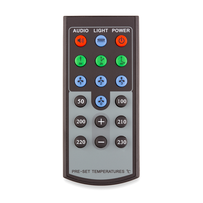 Remote control with timer and fan speed settings for Arizer Extreme Q vaporizer