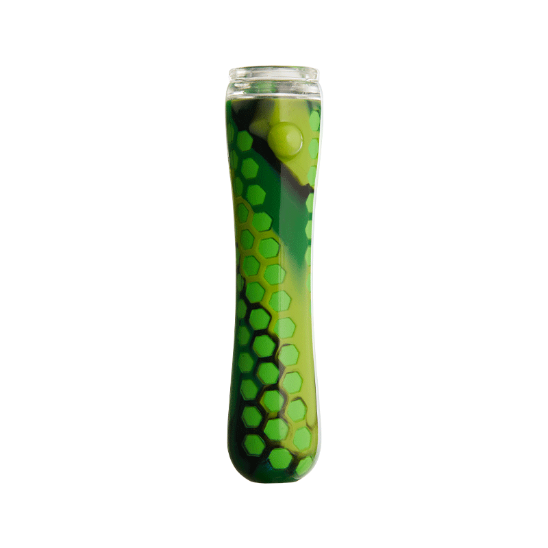Eyce OraFlex Shorty silicone one-hitter pipe with glass bowl for discreet smoking