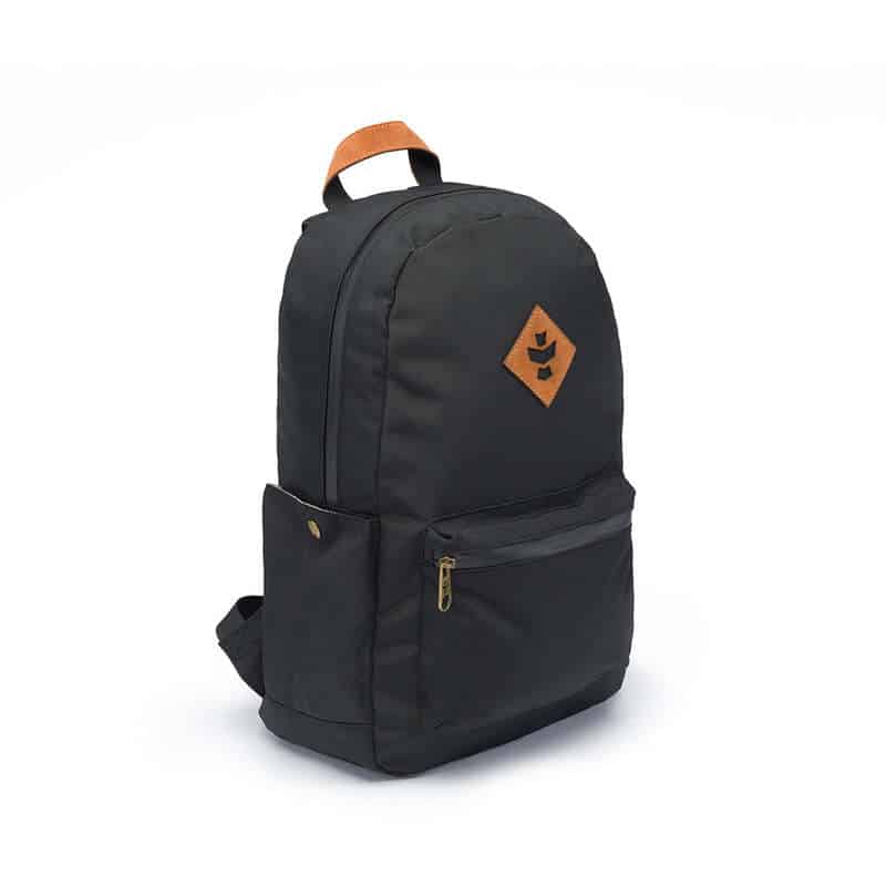 Revelry Escort backpack with multiple compartments and discreet stash pocket