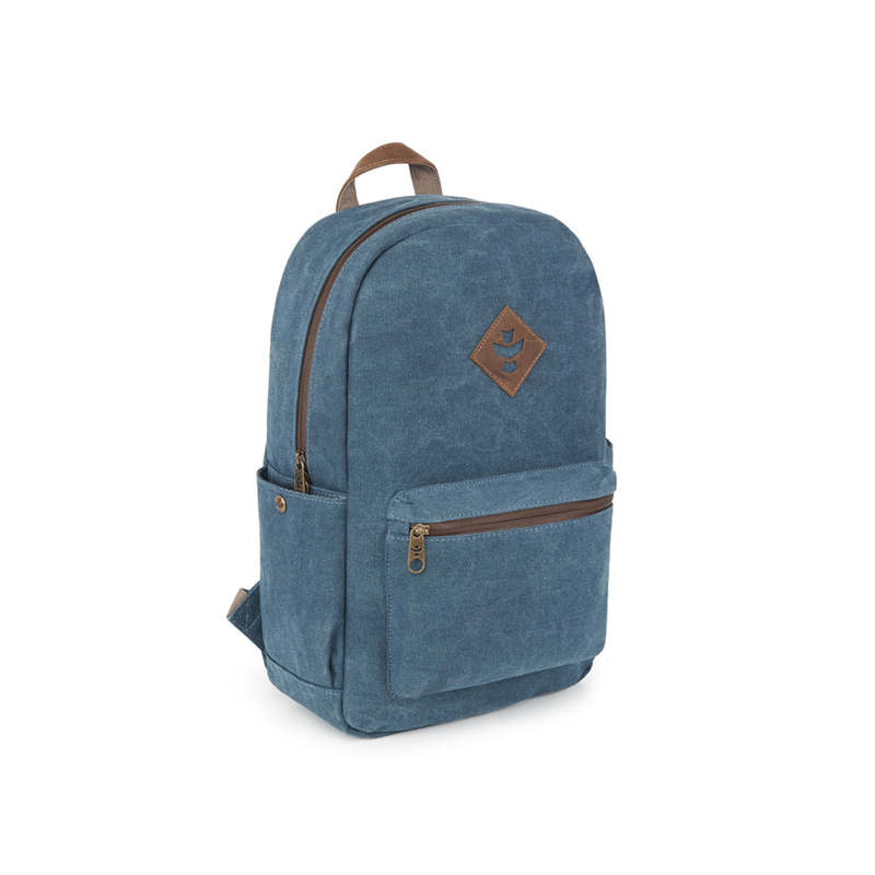 Revelry Escort backpack with multiple compartments and discreet stash pocket