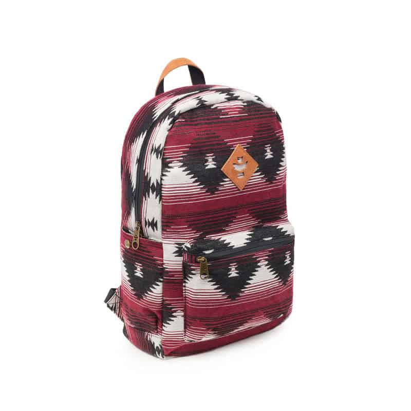 Revelry Escort backpack with multiple compartments and discreet stash pocket