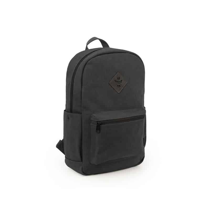 Revelry Escort backpack with multiple compartments and discreet stash pocket